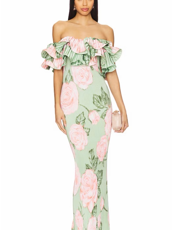L’Idee Dresses & Skirts - Premiere Midi in Fleur Rose